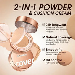 O.TWO.O 2in1 BB Cushion X Face Setting Powder