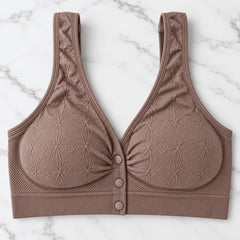 Women’s Seamless Front Button Wireless Comfort Bra