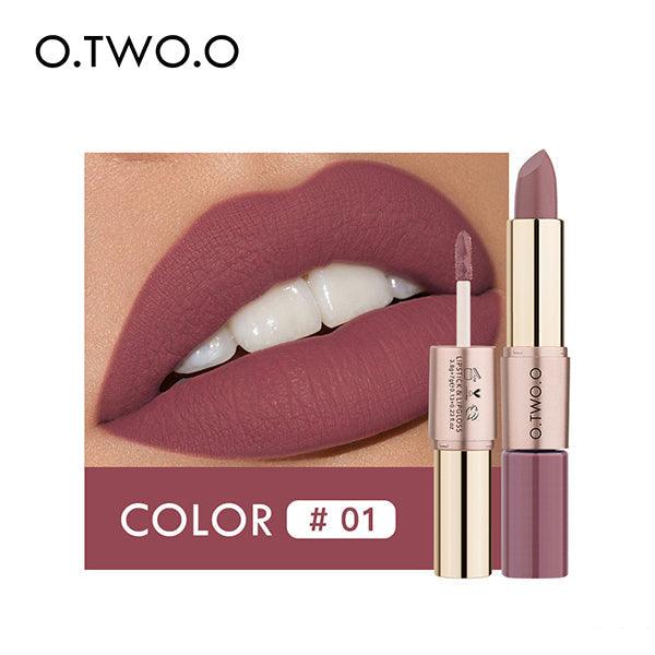 O.TWO.O 2 In 1 Lipstick And Lip gloss - Otwoocosmetics