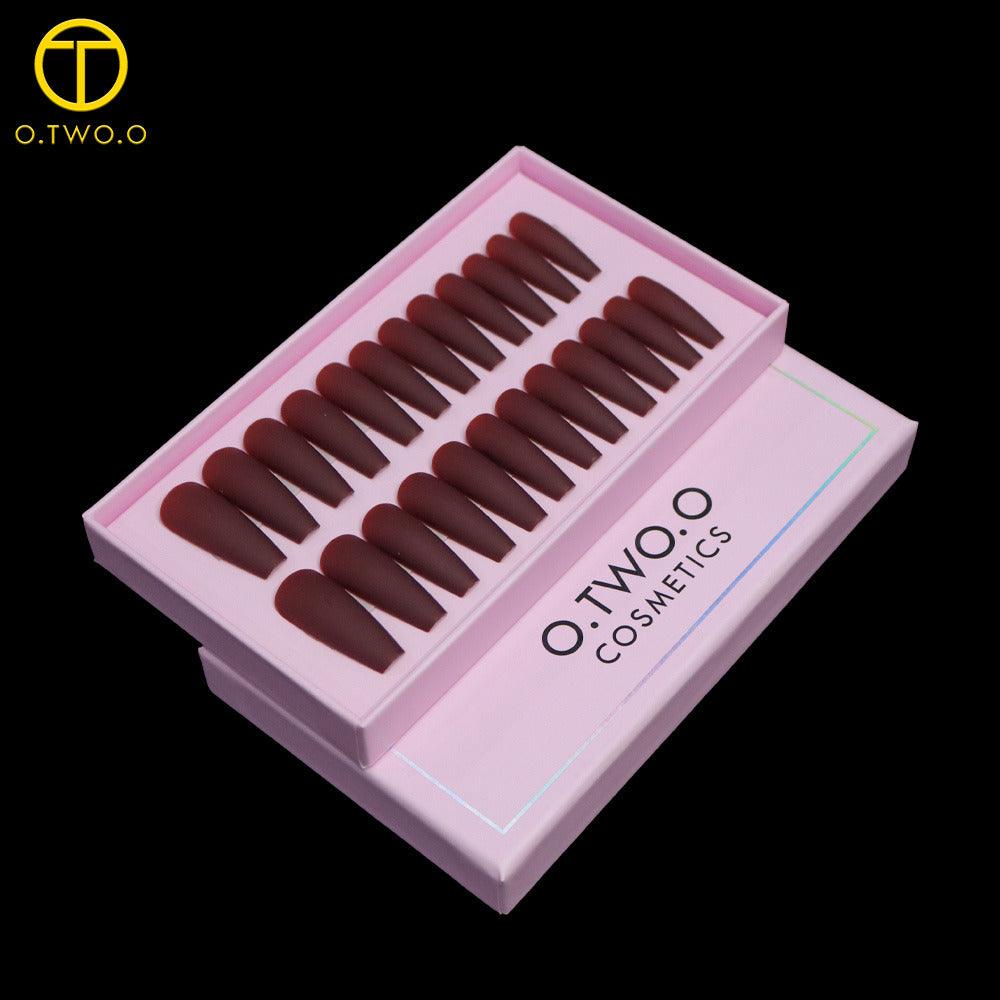 O.TWO.O Brown Matte Nails - Otwoocosmetics