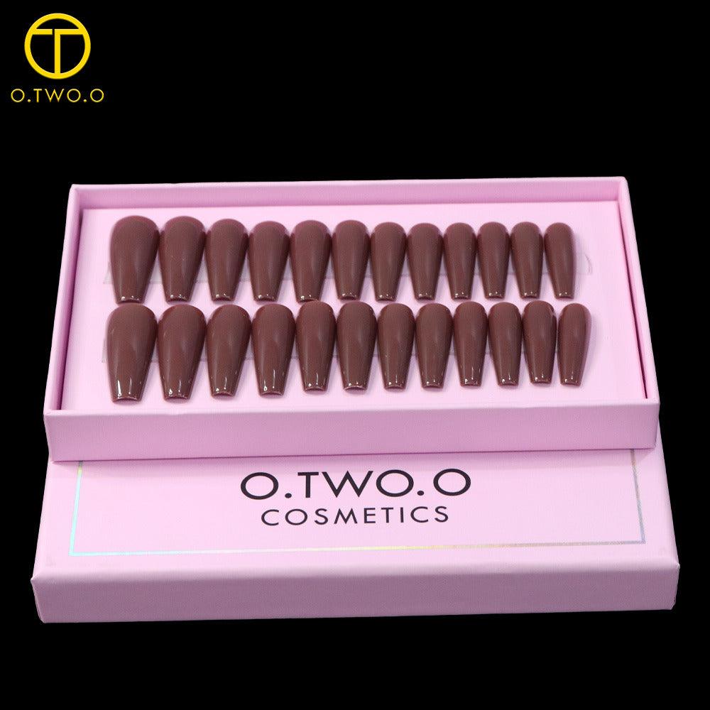 O.TWO.O Brown Matte Nails - Otwoocosmetics