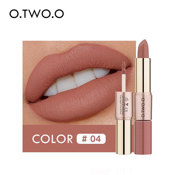 O.TWO.O 2 In 1 Lipstick And Lip gloss - Otwoocosmetics