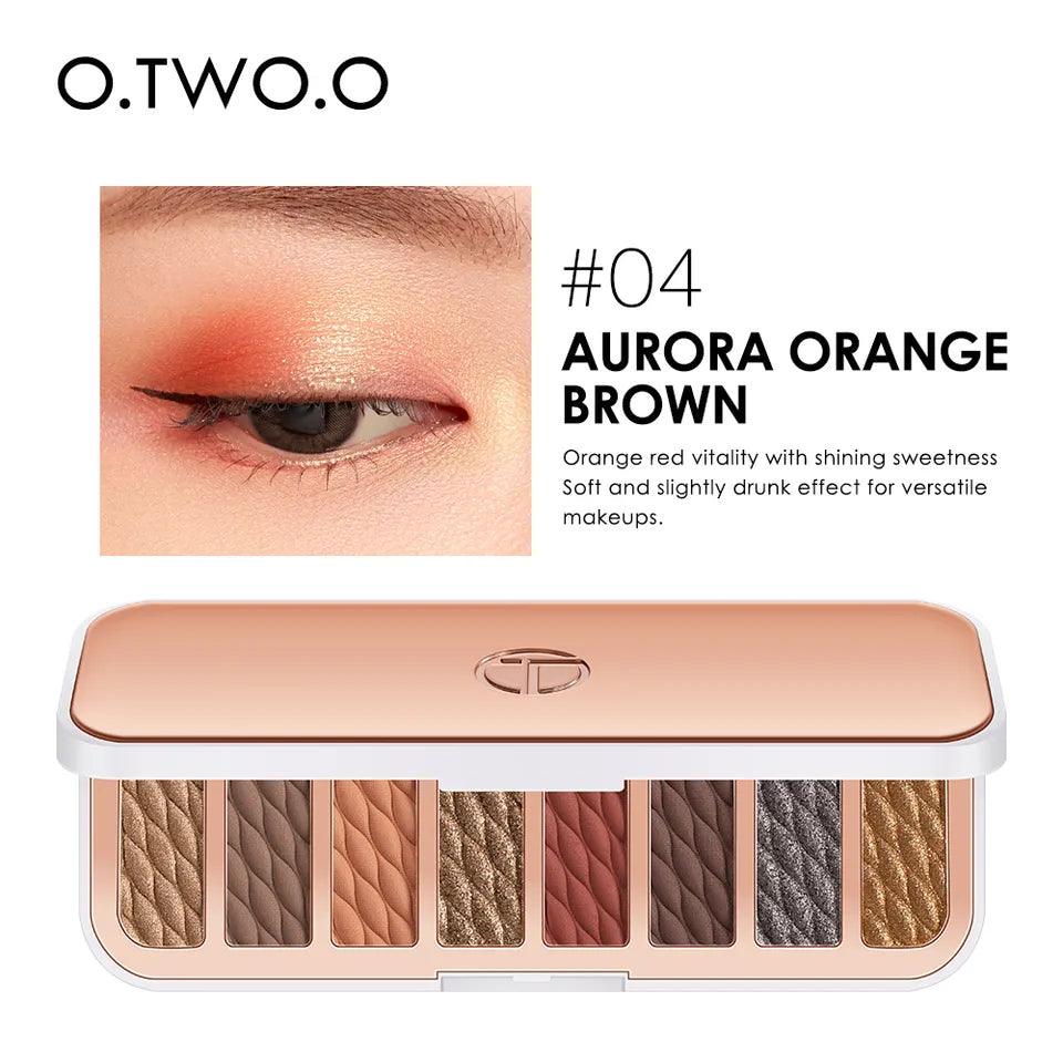 O.TWO.O 8 Colors LUXURY GOLD EYESHADOW PALETTE - Otwoocosmetics