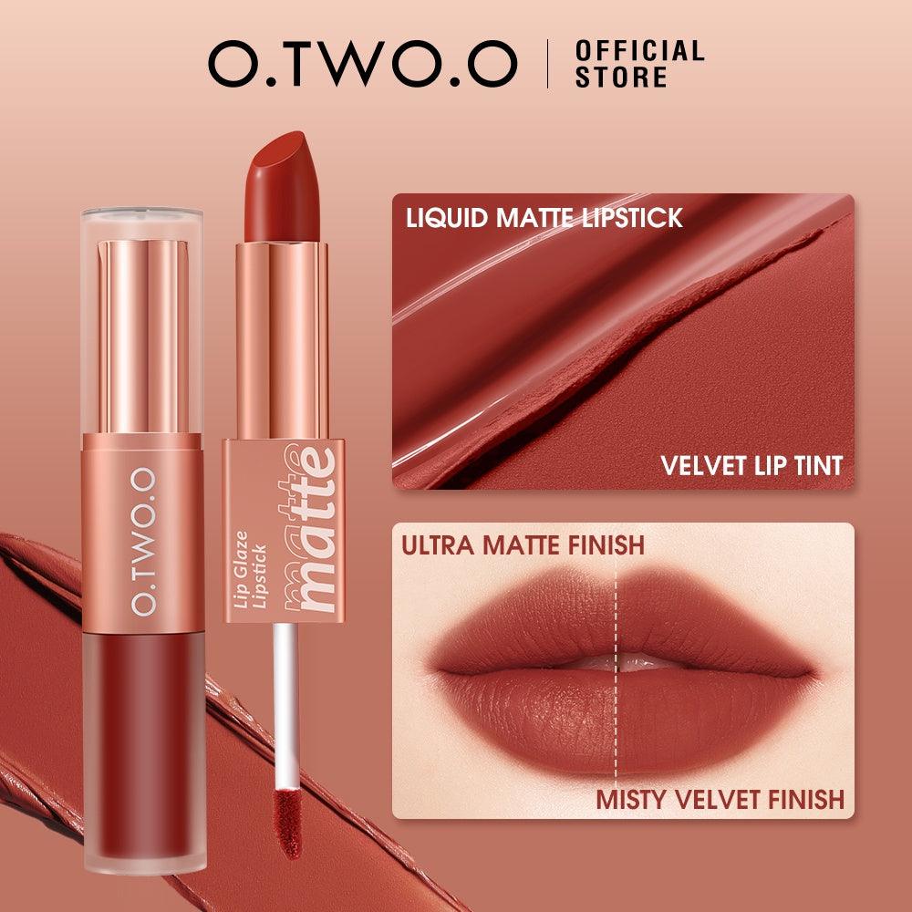 O.TWO.O Matte Lip Glaze & Lipstick - Otwoocosmetics