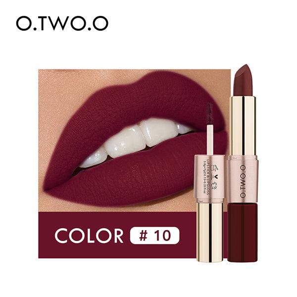 O.TWO.O 2 In 1 Lipstick And Lip gloss - Otwoocosmetics