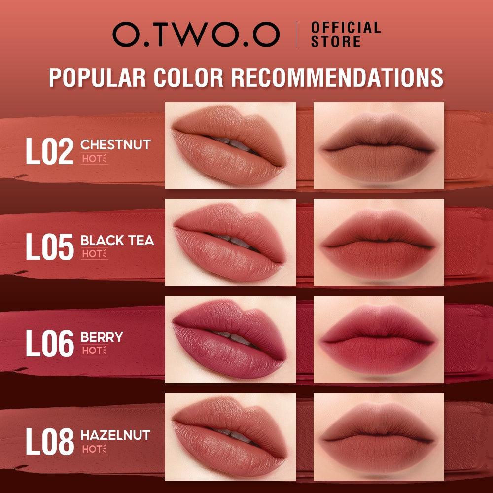 O.TWO.O Matte Lip Glaze & Lipstick - Otwoocosmetics