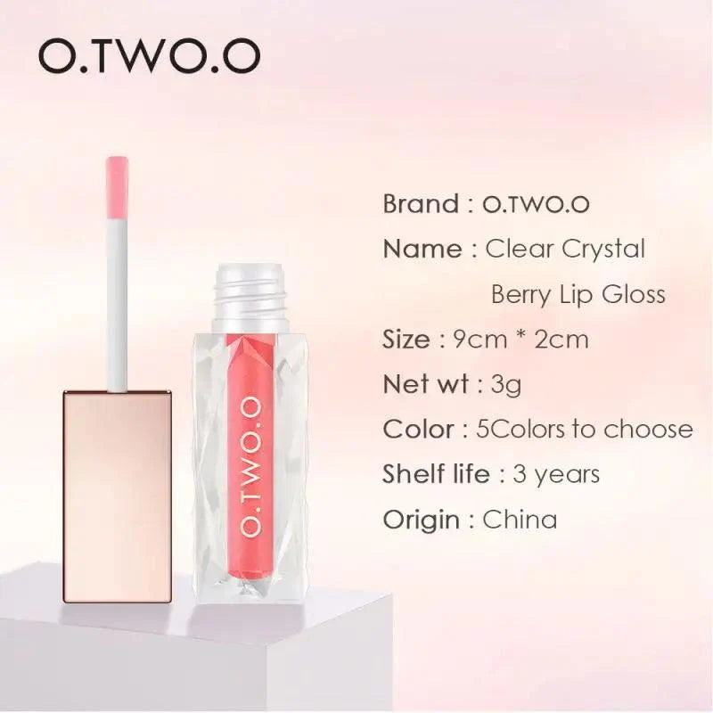 O.TWO.O CLEAR CRYSTAL BERRY LIPGLOSS - Otwoocosmetics