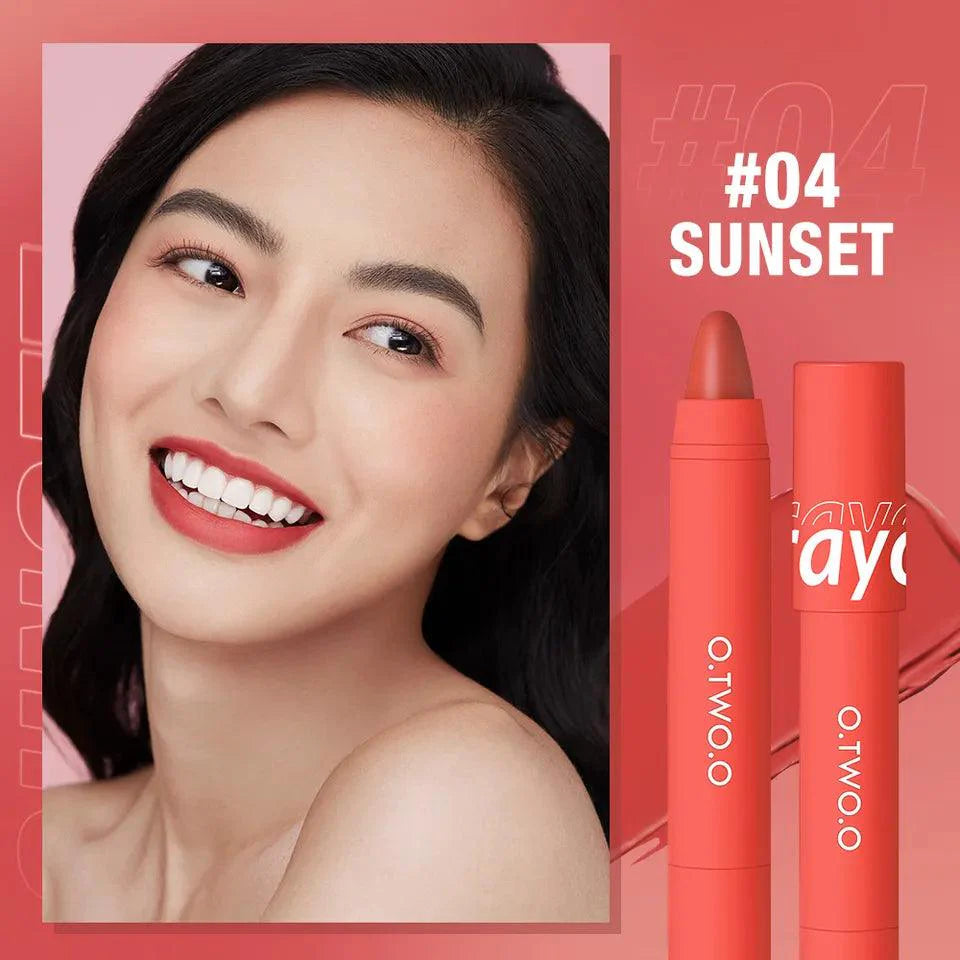 O.TWO.O Matte Crayon Lipstick Pen - Otwoocosmetics