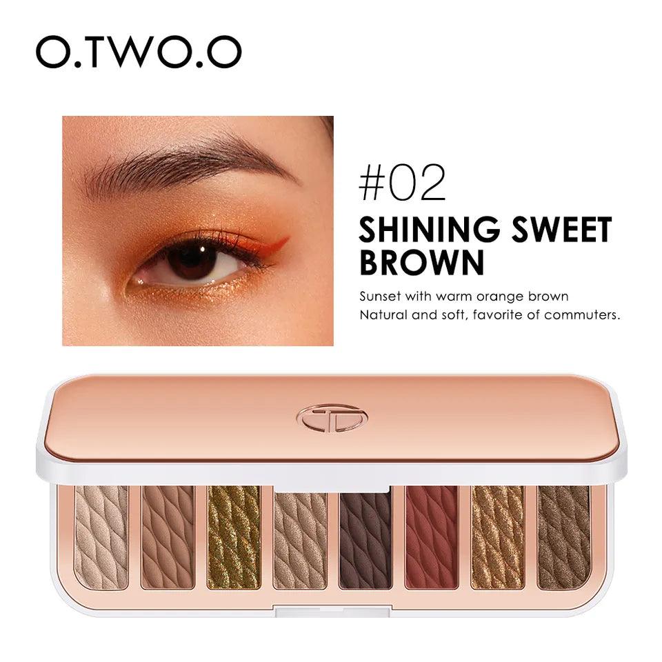 O.TWO.O 8 Colors LUXURY GOLD EYESHADOW PALETTE - Otwoocosmetics