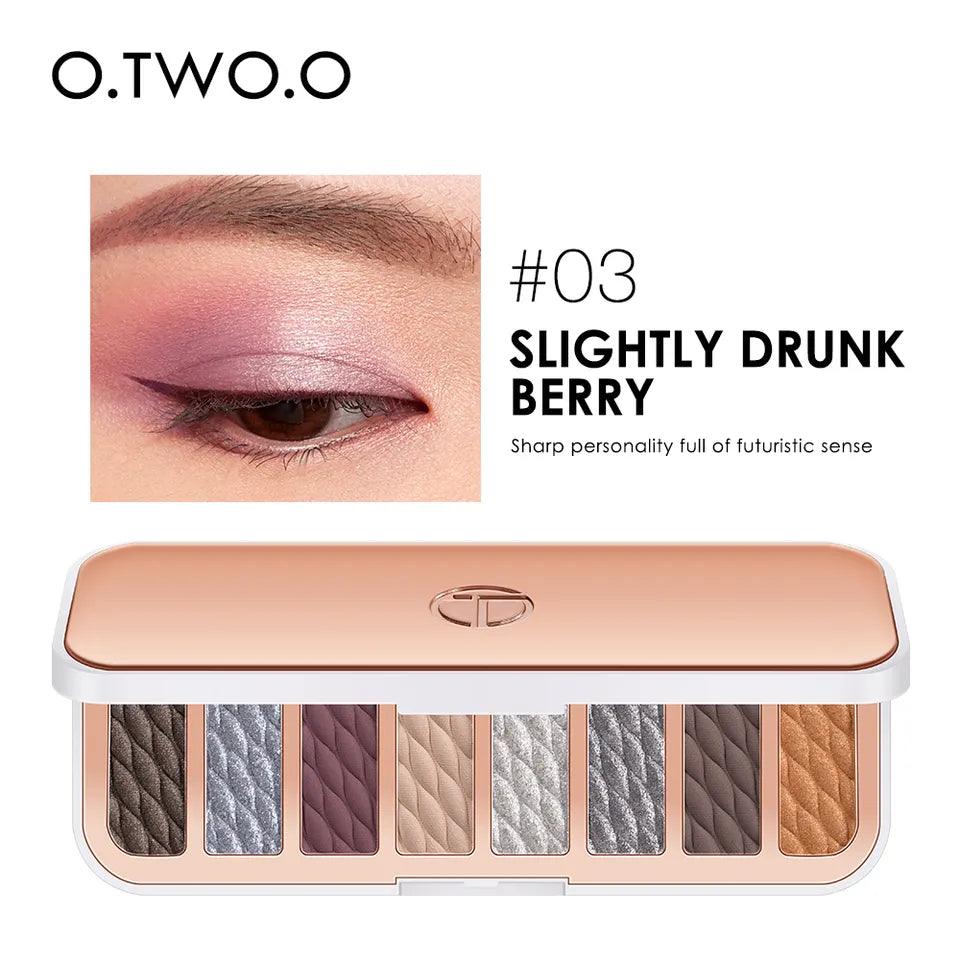 O.TWO.O 8 Colors LUXURY GOLD EYESHADOW PALETTE - Otwoocosmetics