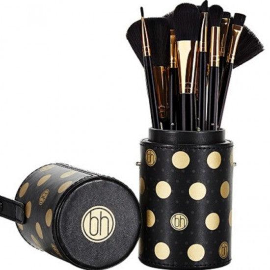 BH Cosmetics Black Dot - 11 Pieces Brush Set - Otwoocosmetics