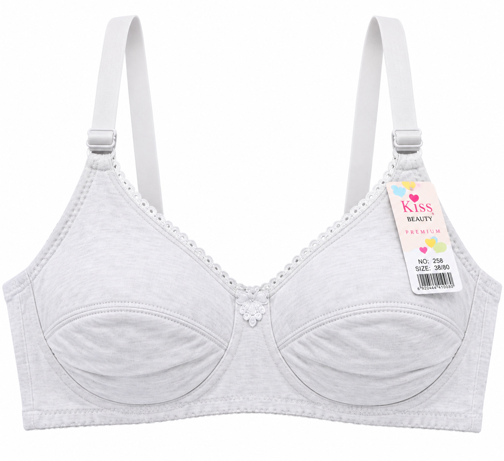 Kiss Beauty Everyday Comfort Soft Cup Bra – White