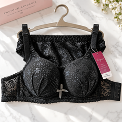 Elegant Floral Lace Push-Up Bra