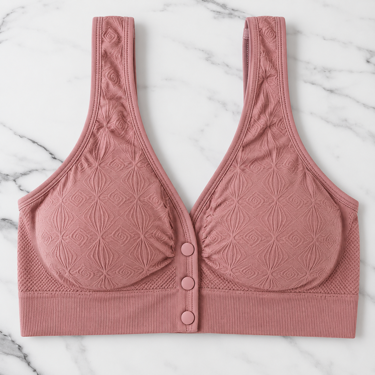 Women’s Seamless Front Button Wireless Comfort Bra
