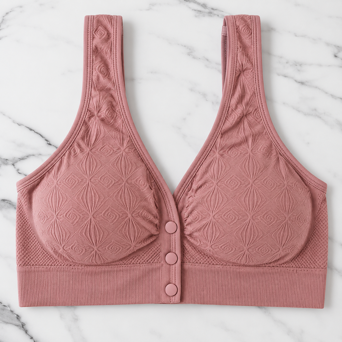 Women’s Seamless Front Button Wireless Comfort Bra