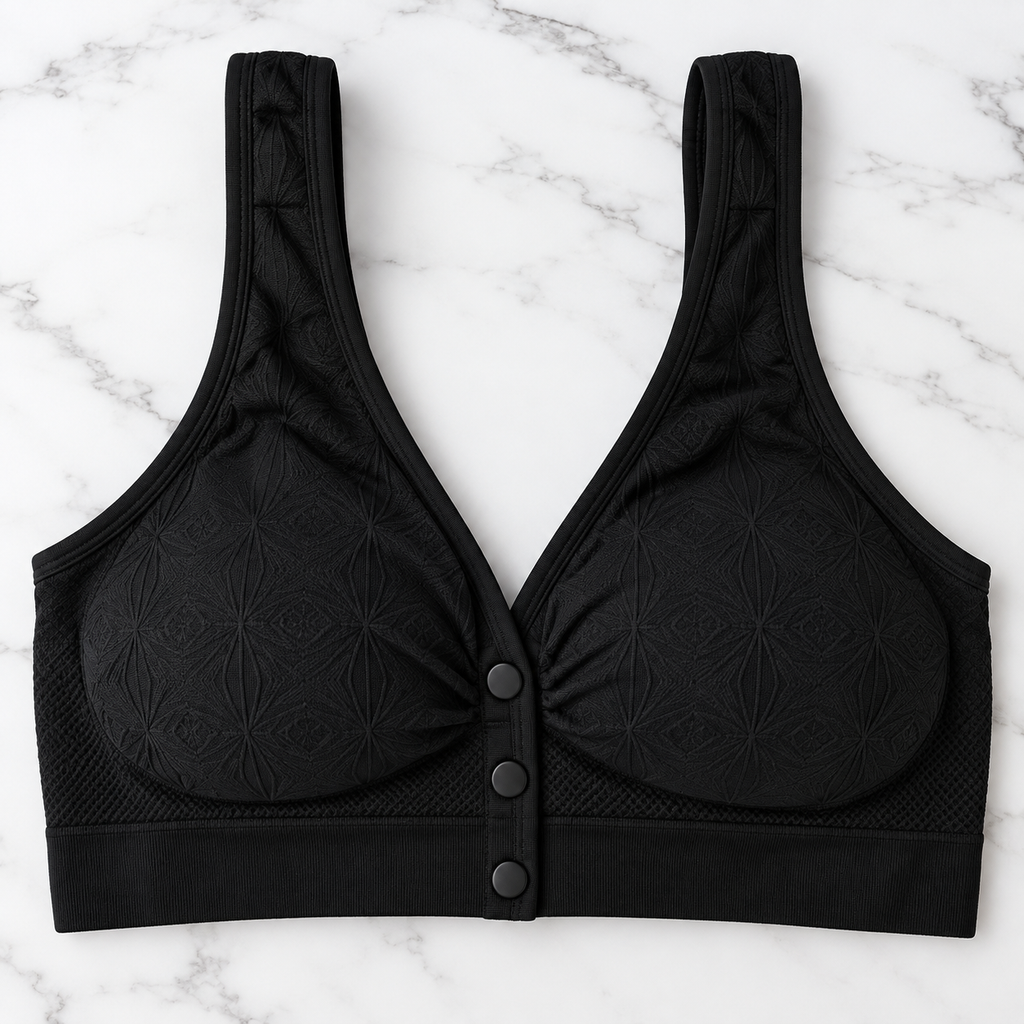 Women’s Seamless Front Button Wireless Comfort Bra