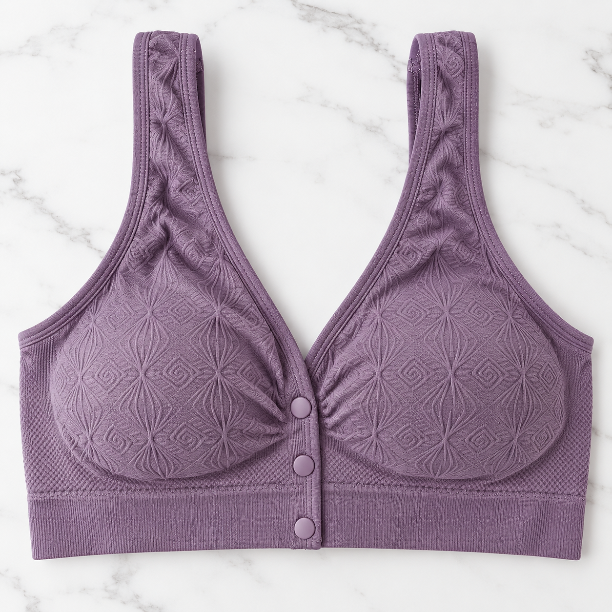 Women’s Seamless Front Button Wireless Comfort Bra