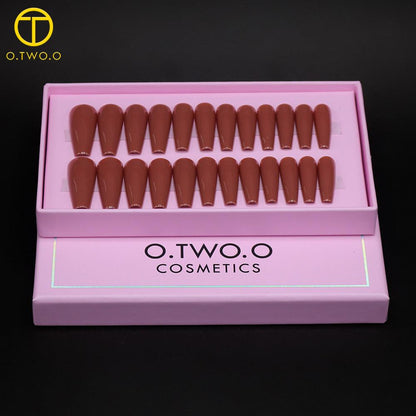 O.TWO.O Brown Matte Nails - Otwoocosmetics