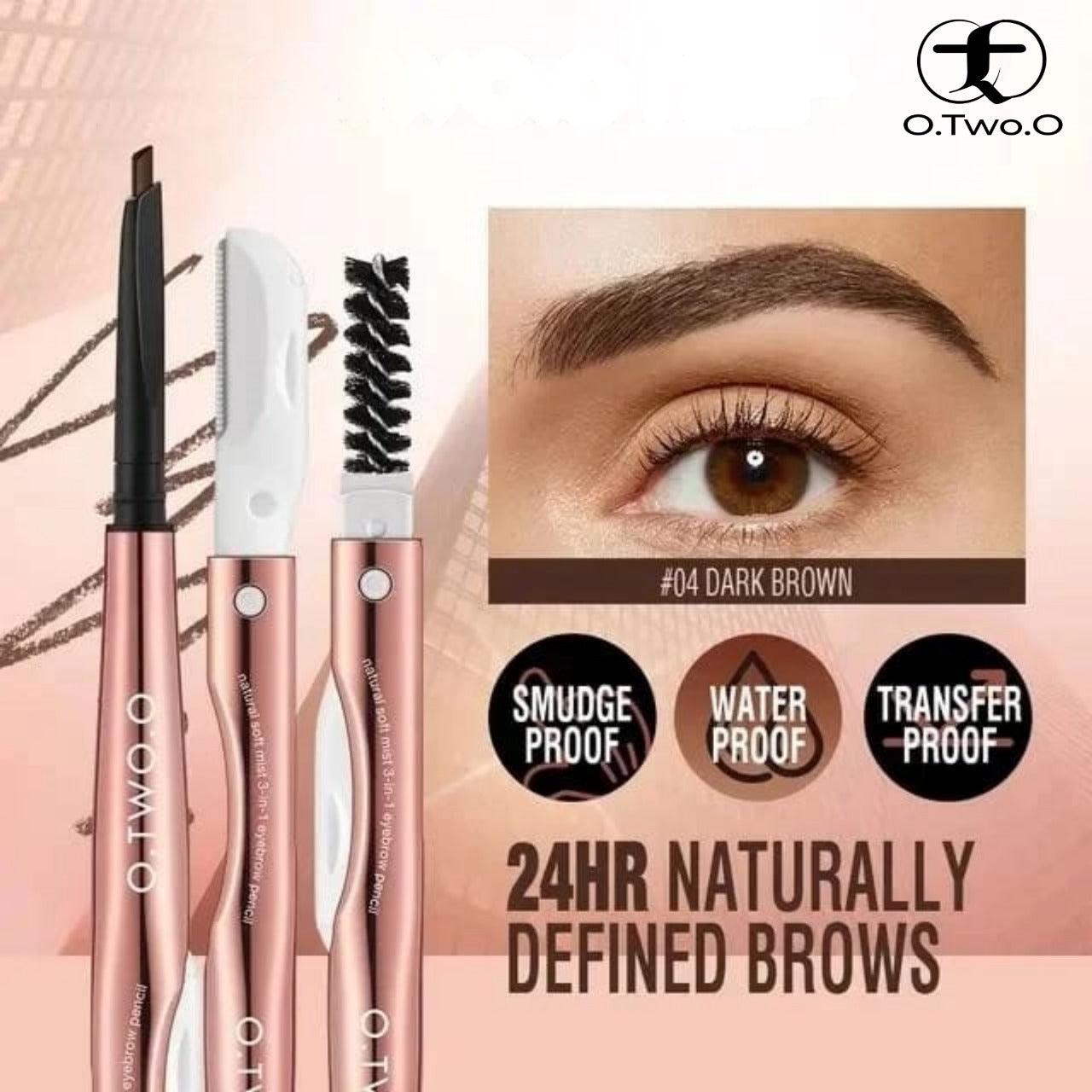 O.TWO.O 3 In 1 Eyebrow Pencil - Otwoocosmetics