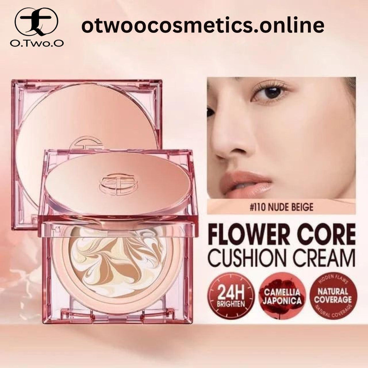 O.TWO.O Triple Cushion  Cream Natural Oil-control Waterproof High Coverage Makeup Base - Otwoocosmetics
