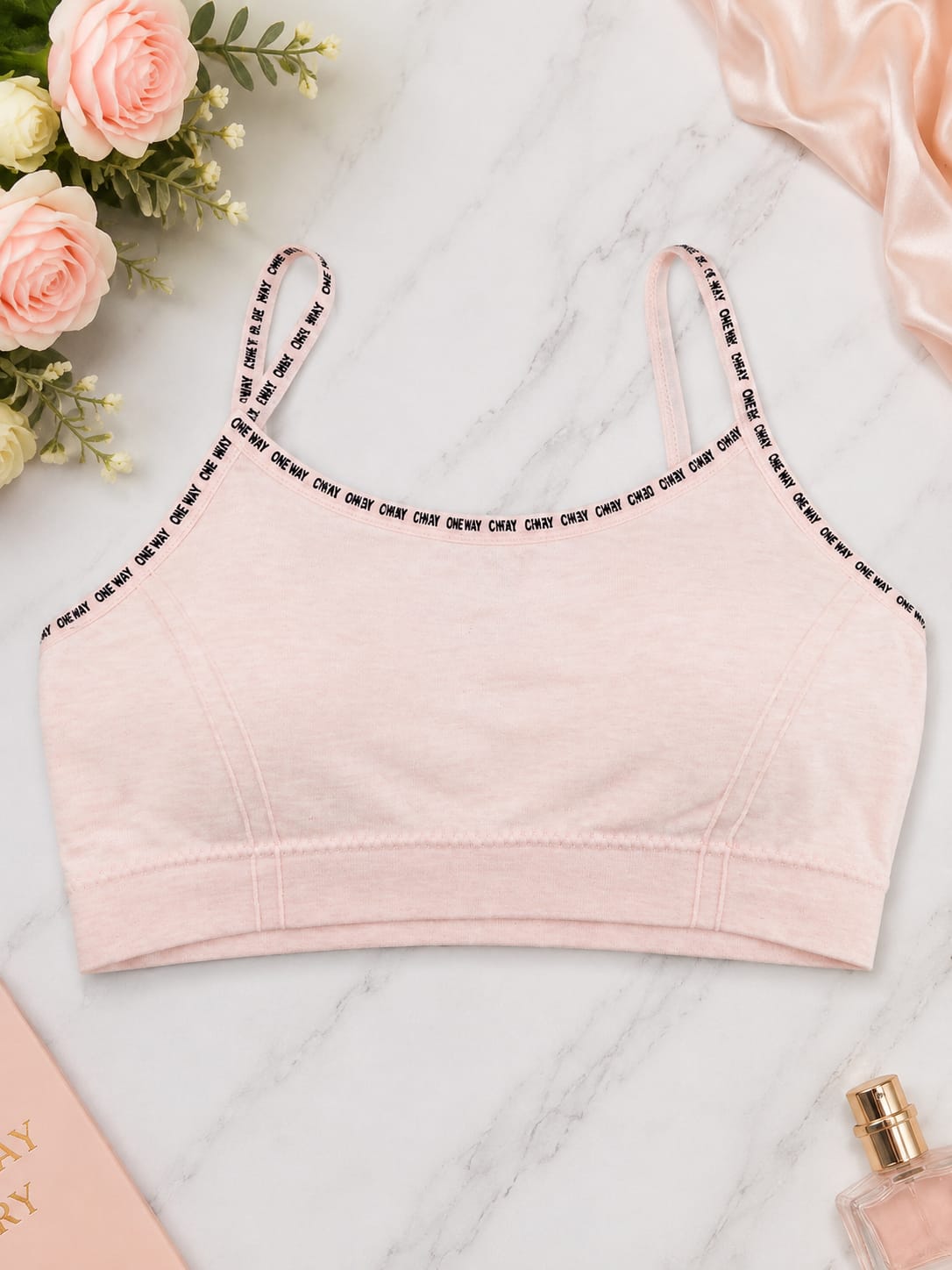 Women’s Soft Pink Seamless Padded Cami Bra