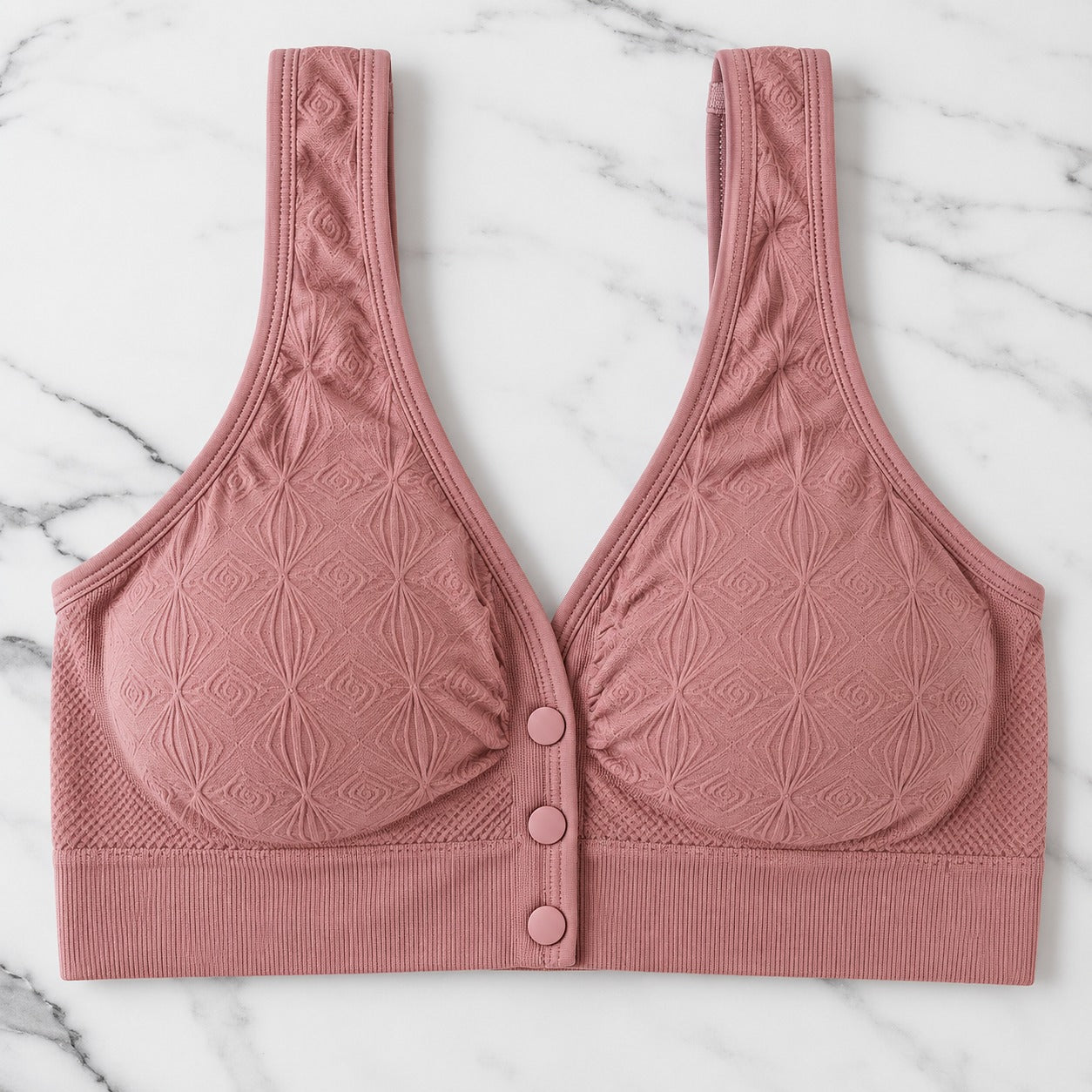 Women’s Seamless Front Button Wireless Comfort Bra