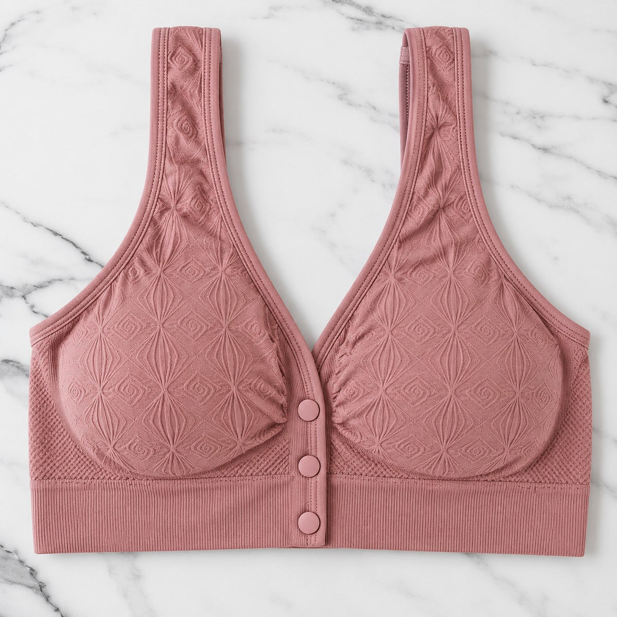 Women’s Seamless Front Button Wireless Comfort Bra
