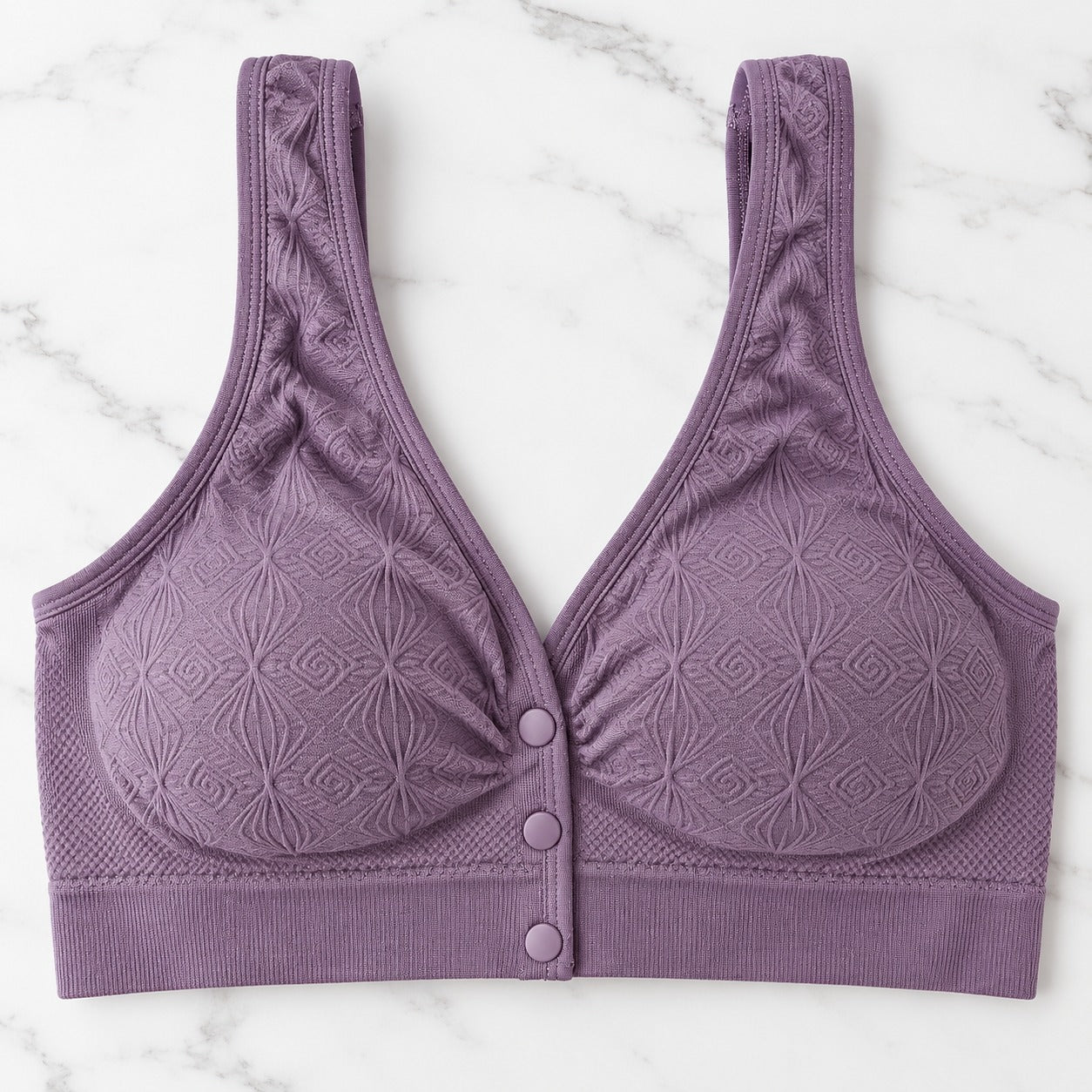 Women’s Seamless Front Button Wireless Comfort Bra