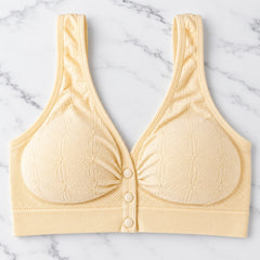 Women’s Seamless Front Button Wireless Comfort Bra