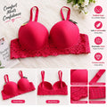 Women’s Red Lace Push-Up Bra – Soft & Comfortable Everyday Bra