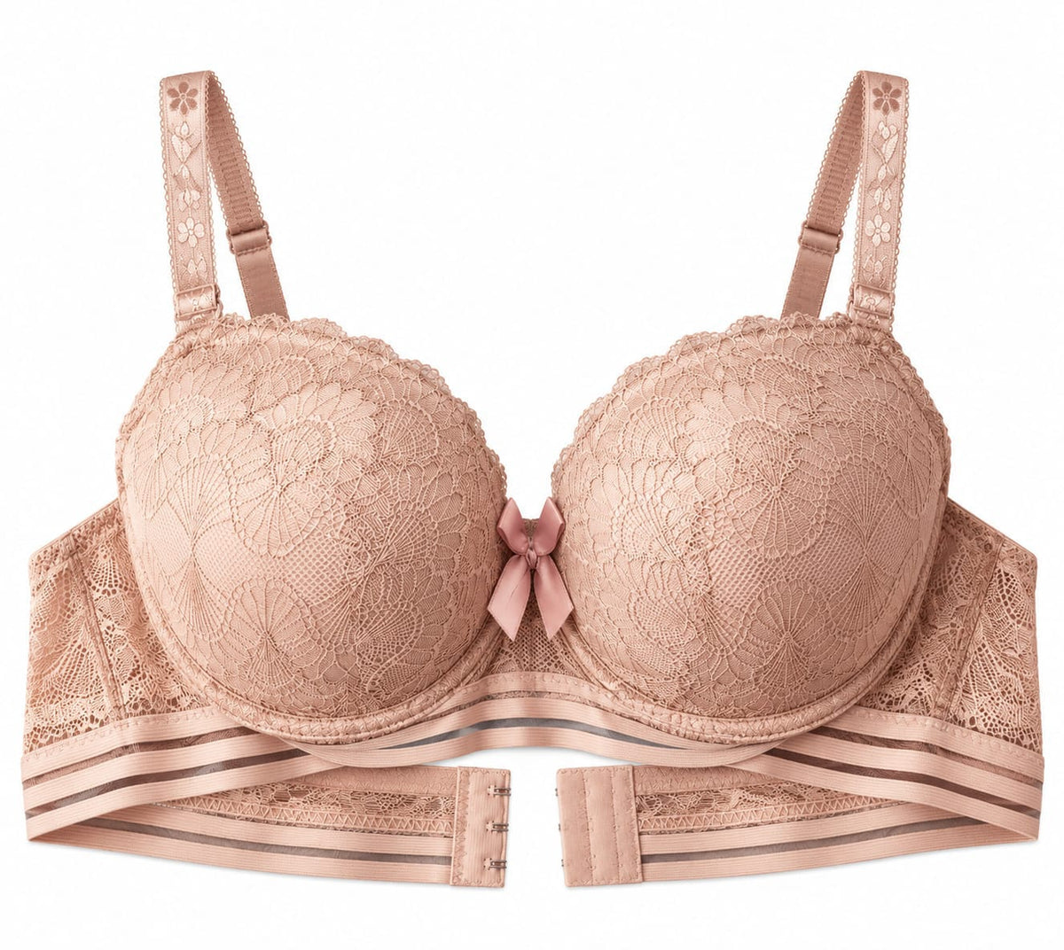 Women’s Lace Padded Push-Up Bra – Adjustable Straps & Secure Closure