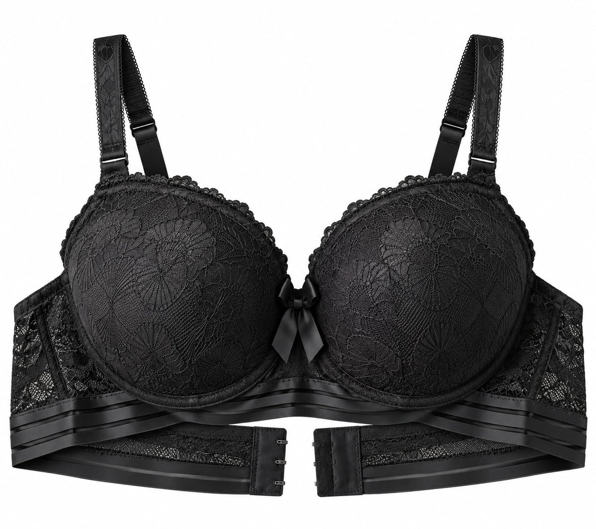 Women’s Lace Padded Push-Up Bra – Adjustable Straps & Secure Closure
