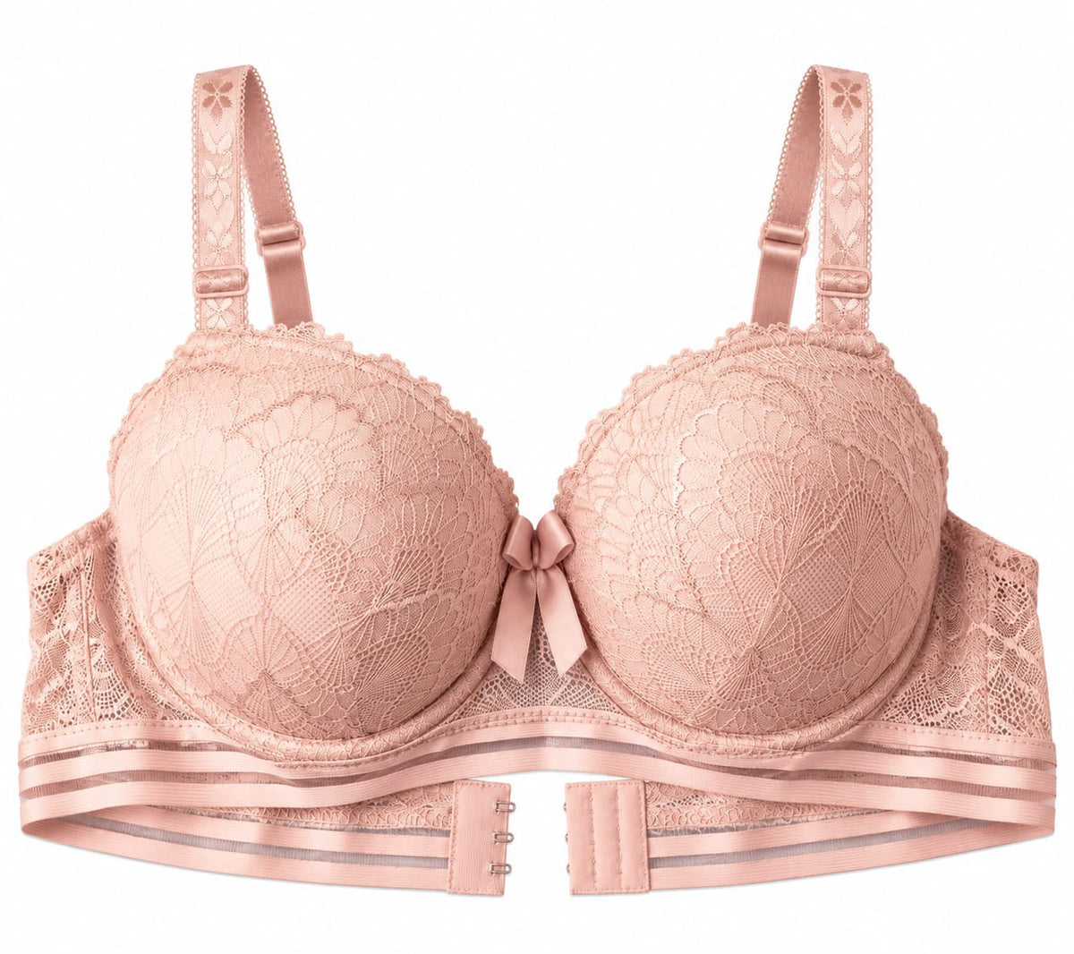 Women’s Lace Padded Push-Up Bra – Adjustable Straps & Secure Closure