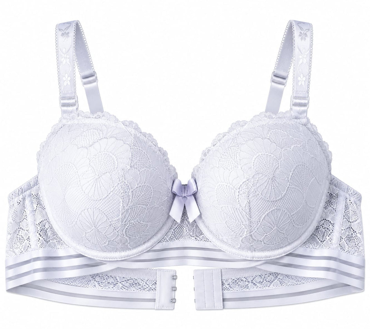Women’s Lace Padded Push-Up Bra – Adjustable Straps & Secure Closure